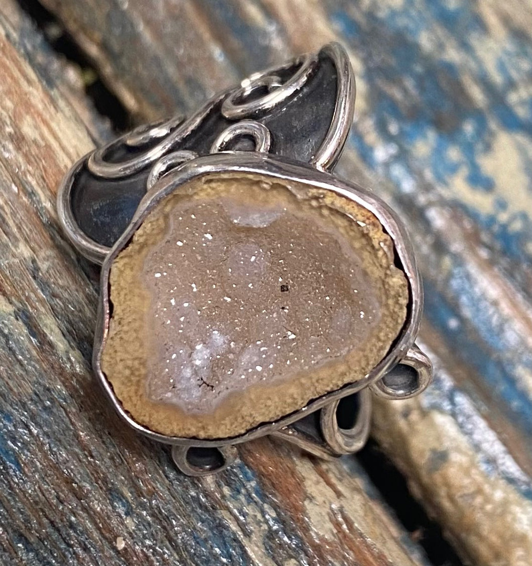 Geode Sterling Silver Ring - JEWL0004