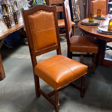 Load image into Gallery viewer, Mesquite Wood Leather Chair

