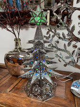 Load image into Gallery viewer, Christmas Holiday Punched Tin Tree (Tall)
