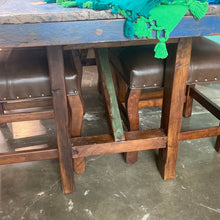 Load image into Gallery viewer, Old Door Dining Table Blue - CUSTOM AVAILABLE
