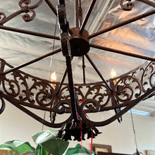 Load image into Gallery viewer, Brown Wrought Iron Chandelier
