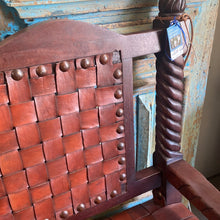 Load image into Gallery viewer, Mesquite Leather Weave Bench
