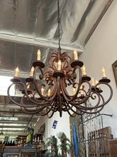 Load image into Gallery viewer, Chandelier Brown Wrought Iron 16 Light
