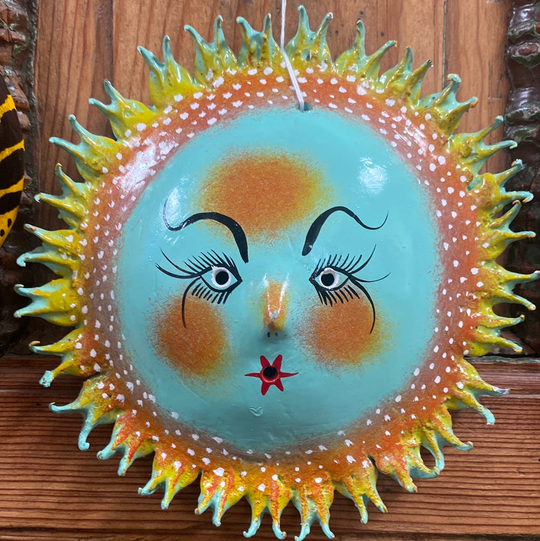 Coconut Folk Art - Blue Sun