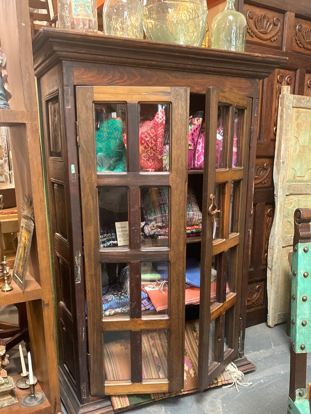 Antique Door Glass Cabinet