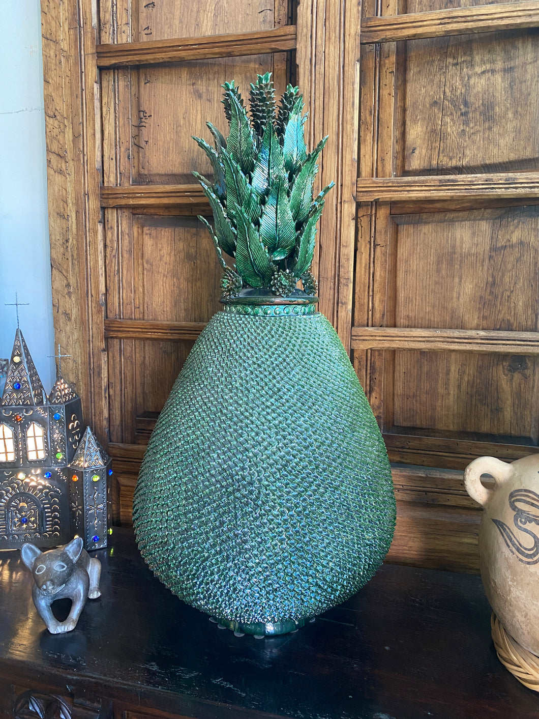 Pineapple - Handcrafted Green - DECOR0003