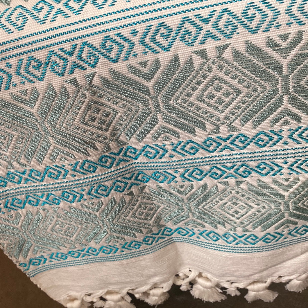 Guatemalan Hand Loomed Table Runner 6’ -TEX0010