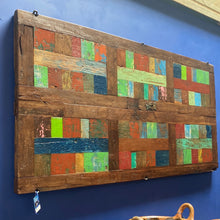 Load image into Gallery viewer, Unique Patchwork Old Door 39” W x 74”H x 2” D
