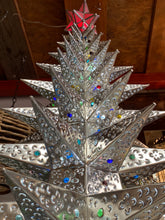 Load image into Gallery viewer, Christmas Holiday Punched Tin Tree (84”)
